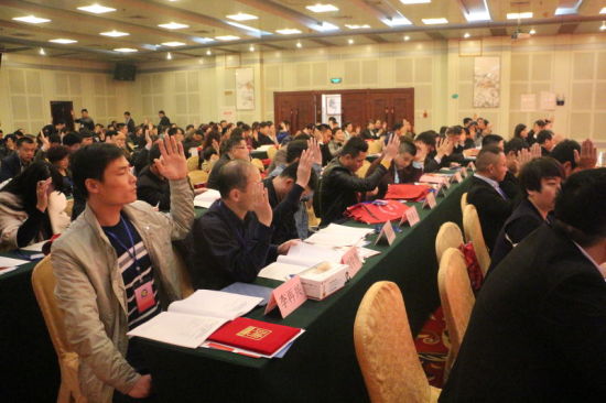 举手表决通过各项决议